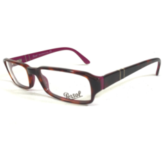 Persol Eyeglasses Frames 2858-V 784 Purple Brown Tortoise Rectangular 49-16-135 - £58.53 GBP