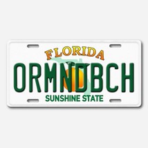 Ormond Beach Aluminum Florida License Plate Tag NEW - $19.67