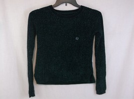 Aeropostale Womens Cable Knit Chenille Sweater Sz Xs Aquamarine Green Plush Nwt - £11.71 GBP