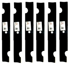 6 Blades for Scag 48108 481707 482878 48185 482462 Notched Heavy Duty 52... - £57.26 GBP