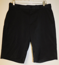 Slazenger Golf Shorts Men&#39;s Sz 32 Black Casual Flat Front - $19.79