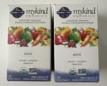 2 Pack - Garden of Life Mykind Organics Men Multivitamin, 30 Ct Ea, Exp ... - £26.14 GBP