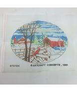 Vintage Artcraft Concepts Winter Cardinal Embroider Cross Stitch Craft Kit - £19.80 GBP
