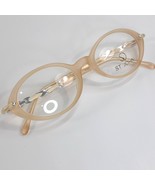 St. John Eyeglasses Frame champagne pink twisted silver logo S-011 CHM 4... - $2,832.02 MXN