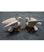 NICE Two &quot;White Doves&quot; Vintage Ceramic Figurines by CROWN ROYAL. Made in... - £10.95 GBP