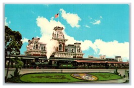 Main Street Railroad Station Walt Disney World Orlando FL Chrome Postcar... - $2.92