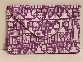 May 2016 Ipsy Purple Envelope &quot;Destination Chic&quot; Glam Bags Bag Only EUC - $9.89