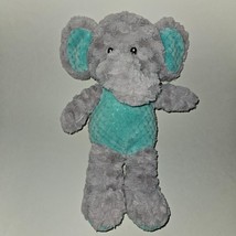 Spark Create Imagine Elephant Rattle Lovey Plush Baby Toy Crinkle Ears Gray Blue - £7.74 GBP