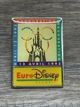 Vintage 1992 Euro Disney Resort Inauguration Lapel Trading Pin KG JD - €8,59 EUR