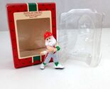 Vintage 1987 Hallmark Keepsake Ornament Santa At The Bat In Original Box - $12.60