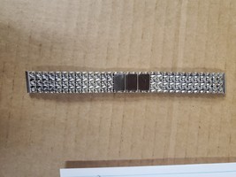 BRETTON Stainless gold stretch Band 1970s Vintage Watch Band Nos W112 - £43.88 GBP