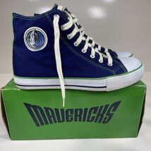 Dallas Mavericks Shoes Mens 8 High Top NBA Basketball Woman 9 1/2 Sneakers - $24.70
