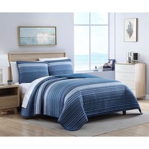 Nautica - Queen Quilt Set, Cotton Reversible Bedding with Matching Shams, Home D - £91.74 GBP