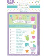 Baby Shower Guess The Price Gender Neutral Party Game 24 Sheets Per Pack... - $111.48 MXN