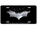 Batman Dark Knight Inspired Art on Black FLAT Aluminum Novelty License T... - $17.99