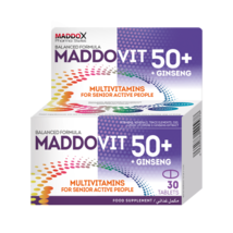 Maddovit 50+ With Ginseng Balanced Formula Multivitamins 30 Tablets - £51.93 GBP