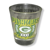 PACKERS Super Bowl XXXI  champions Shot Glass Collectible 1996  NFL - $231.80 MXN