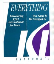 Introducing Kiwi International Air Lines  Brochure 1992 - £18.59 GBP