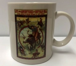 Life &amp; Adventures Of Buffalo Bill Coffee Mug 1991 Gene Autry Western Her... - $24.74