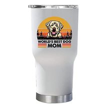 World&#39;s Best Labrador Dogs Mom Tumbler 30oz With Lid Gift For Pet Paw Lover, Pin - £23.64 GBP