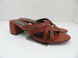 Patrizia Women&#39;s Soniya High Heel Slide Sandals Cognac EU 41 US Size 9.5-10 - £31.24 GBP