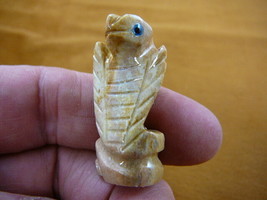 (Y-SNAK-24) little tan COBRA Snake gemstone carving soapstone Peru love ... - $12.38 CAD