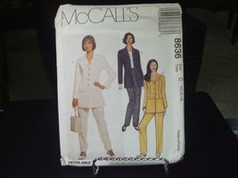 McCall's 8636 Misses Lined Jacket & Pants Pattern - Size 10/12/14 - $7.54