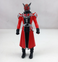 Bandai Kamen Rider Wizard Flame Style 4.25&quot; Vinyl Figure Red Robes - £7.57 GBP