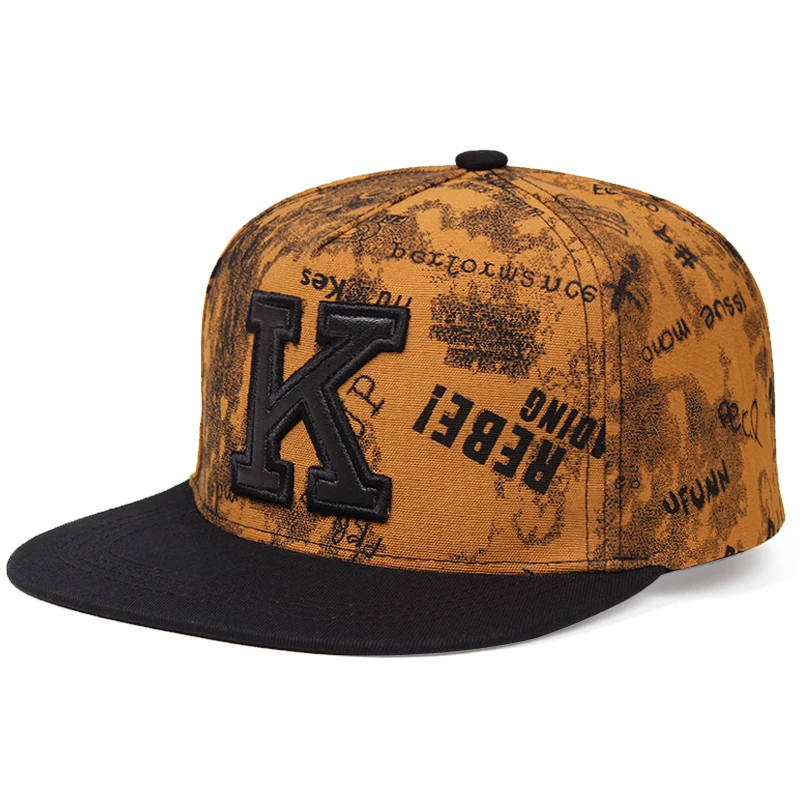 New Fashion Flat Brim Men&#39;s Cap HIp Hop Baseball Caps For Men Fashion Embroidery - £11.33 GBP+