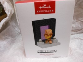 Hallmark Keepsake &quot;Minecraft - Nether Portal&quot; 2024 Light Ornament NEW - $221.12 MXN