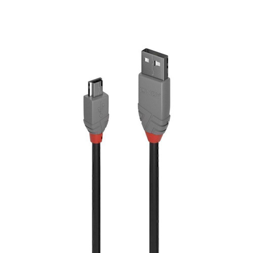 Lindy USB-A 2.0 to Mini-B Cable Anthra Line - 2m - $17.83