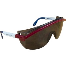 Patriot Safety Sunglasses UVEX Z87 Red White 80s Made USA Vintage Mechanic - $34.65