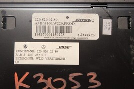 2000-03 MERCEDES BENZ W220 S430 S500 SOUND AUDIO AMPLIFIER K3053 image 4