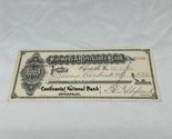 1909 Farmer&#39;s &amp; Merchant&#39;s Bank Check #20349 Continental National Bank  ... - £15.58 GBP
