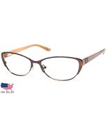 NEW LIZ Claiborne L398 0DC7 DEMI BROWN EYEGLASSES GLASSES 53-15-135 B33m... - $53.88