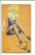 Forked Landing-Mutoscope Pin-Up Arcade Card - £25.29 GBP