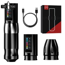 DM Wireless Tattoo Machine Kit Strong Coreless Motor 2400mAh Battery Tat... - $238.57+