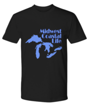 Great Lakes Shirt Midwest Coastal Life Michigan Native T-Shirt Up North Tee - £19.62 GBP+