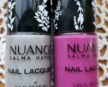 Two (2) Nuance ~ Salma Hayek Nail Lacquer ~ Moonbeam 525 &amp; Wild Orchid 5... - $14.96