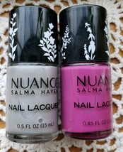 Two (2) Nuance ~ Salma Hayek Nail Lacquer ~ Moonbeam 525 &amp; Wild Orchid 5... - $14.96