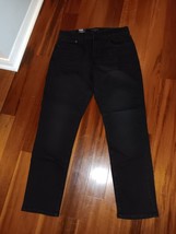 LUCKY BRAND MEN&#39;S 412 ATHLETIC SLIM BLACK DENIM JEANS 2WAY STRETCH 32X30... - $29.69