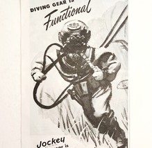 1947 Coopers Jockey Underwear Advertisement Deep Sea Diver Kenosha DWWW4 - $20.55 CAD