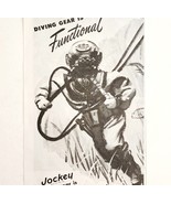 1947 Coopers Jockey Underwear Advertisement Deep Sea Diver Kenosha DWWW4 - $20.55 CAD