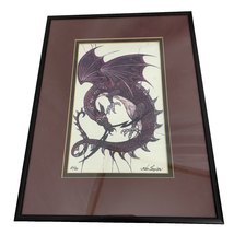 Kae Taylor Dragon Art Print Limited Edition Signed Matted Framed 9x10 #50/90 - £46.54 GBP