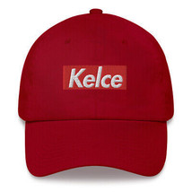 TRAVIS KELCE Kansas City Chiefs EMBROIDERED DAD HAT Box Logo One-Size Ca... - £20.32 GBP