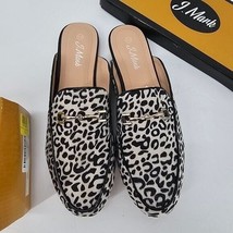 J. Mark Leopard Mules Size 10 - £28.01 GBP