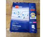 BENT PACKAGE - Avery Tent Cards with Sure Feed(R), 2&quot; x 3.5&quot;, White, 160... - £11.77 GBP
