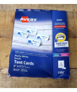 BENT PACKAGE - Avery Tent Cards with Sure Feed(R), 2&quot; x 3.5&quot;, White, 160... - $20.47 CAD