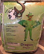 NEW Fantasy World Dragon Costume Halloween Play Dress-Up Unisex Toddler Size 4T - £10.89 GBP