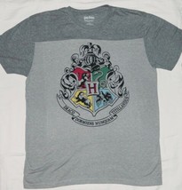 Harry Potter Hogwarts School of Wizardry Logo Two-Tone T-Shirt NEW UNWORN - $19.34+